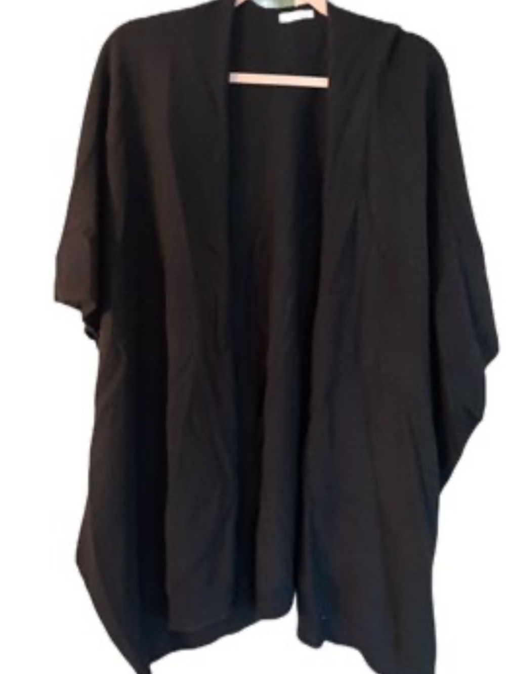 Unsubscribed Black cashmere Open-Front Cardigan -
